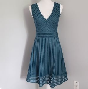 J. CREW Green striped eyelet dress 2